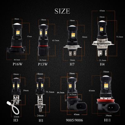 مصابيح الضباب LED للسيارات 16SMD