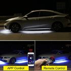 أضواء تحت الشفق للسيارة متعددة الألوان 12 فولت ، 4 قطع من مجموعات الإضاءة السفلية للسيارات