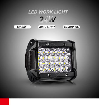 قضبان إضاءة LED للطرق الوعرة رباعية الصفوف 4 × 4 24000 لومن