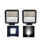 أضواء عمل LED مربعة مقاومة للماء منتشرة ، أضواء عمل للشاحنة LED 126w