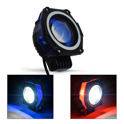 خارجي أحمر 6000lm U11 15W دراجة نارية LED أضواء الضباب