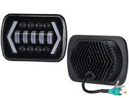 مصابيح ضباب LED للطرق الوعرة مقاس 5 × 7 بوصات ، مصابيح أمامية مستطيلة LED 4500 لومن