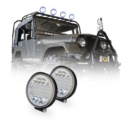72W Offroad Halo Fog Lights ، 4x4 Jeep Wrangler Jk Halo Headlights